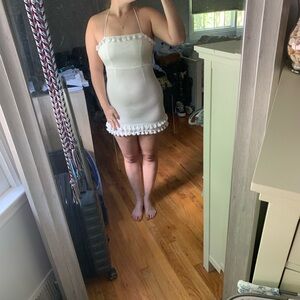 Princess Polly FIORELLA MINI DRESS Size S White